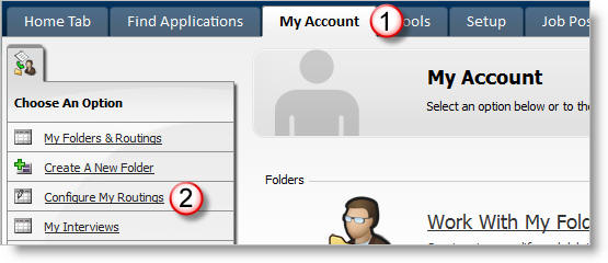 Configure My Routings