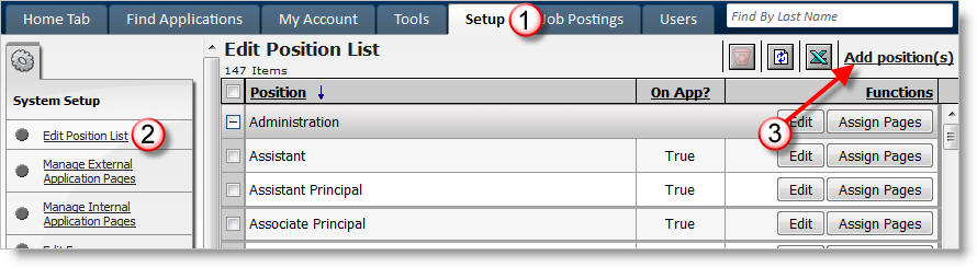 Add Position(s)