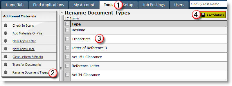 Rename Document Types