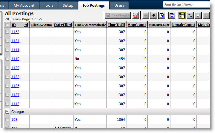 Statistic Columns