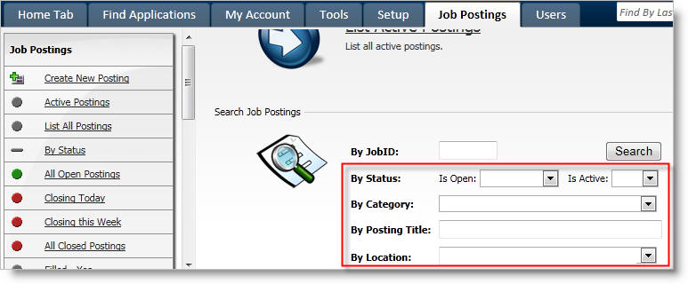 Search Dropdowns