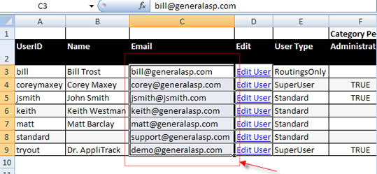 Select emails