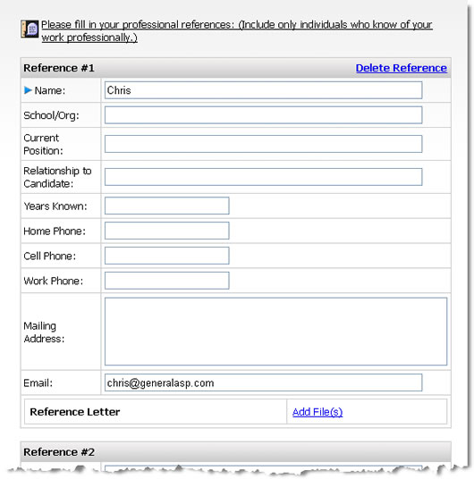 References page