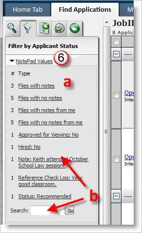 Find By NotePad valuse